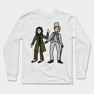 Miss Holmes and the Doctor: Victorian Rule 63 Long Sleeve T-Shirt